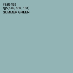 #92B4B5 - Summer Green Color Image